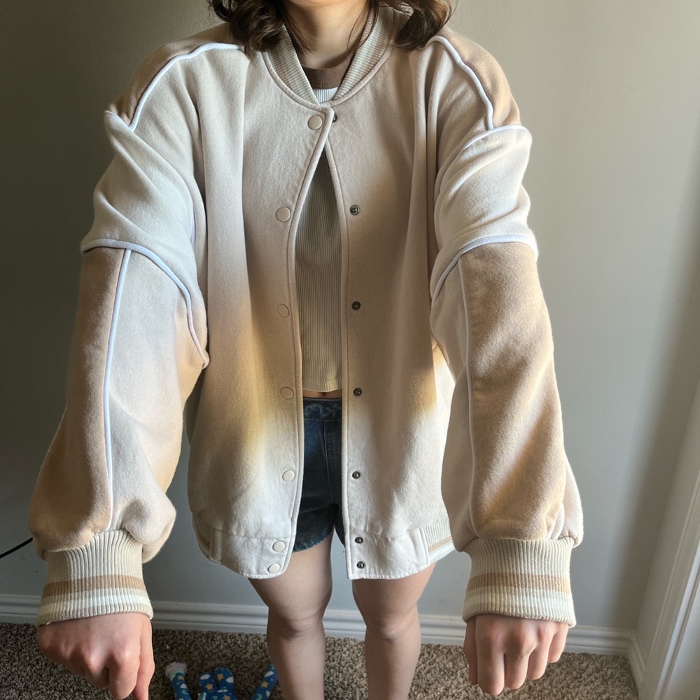 Tan H&M patchwork jacket